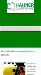 Mobile Screenshot of hahner-glastechnik.de